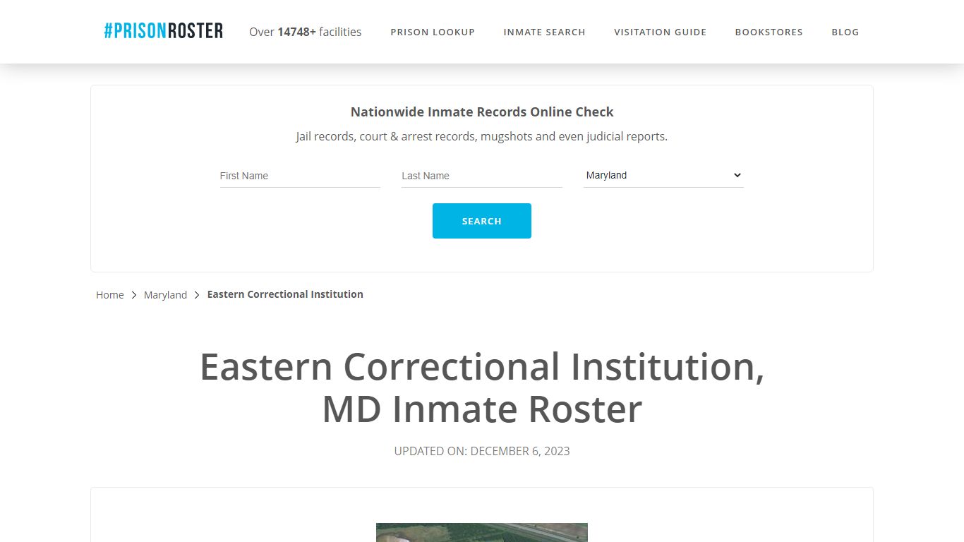 Eastern Correctional Institution, MD Inmate Roster - Prisonroster